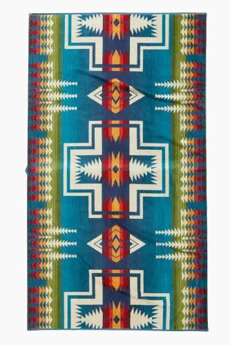 Pendleton Woolen Mills Oversized Jacquard Spa Towel In Century Harding 1