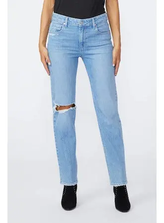 Noella Destructed High Rise Straight Leg Jeans In Starcourt Distressed 1