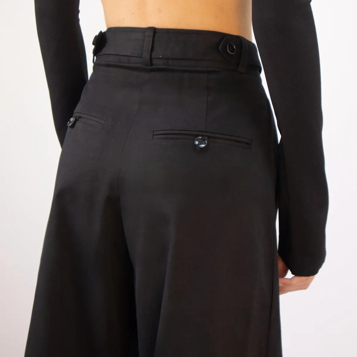 Big Pleat Pants In Black 3