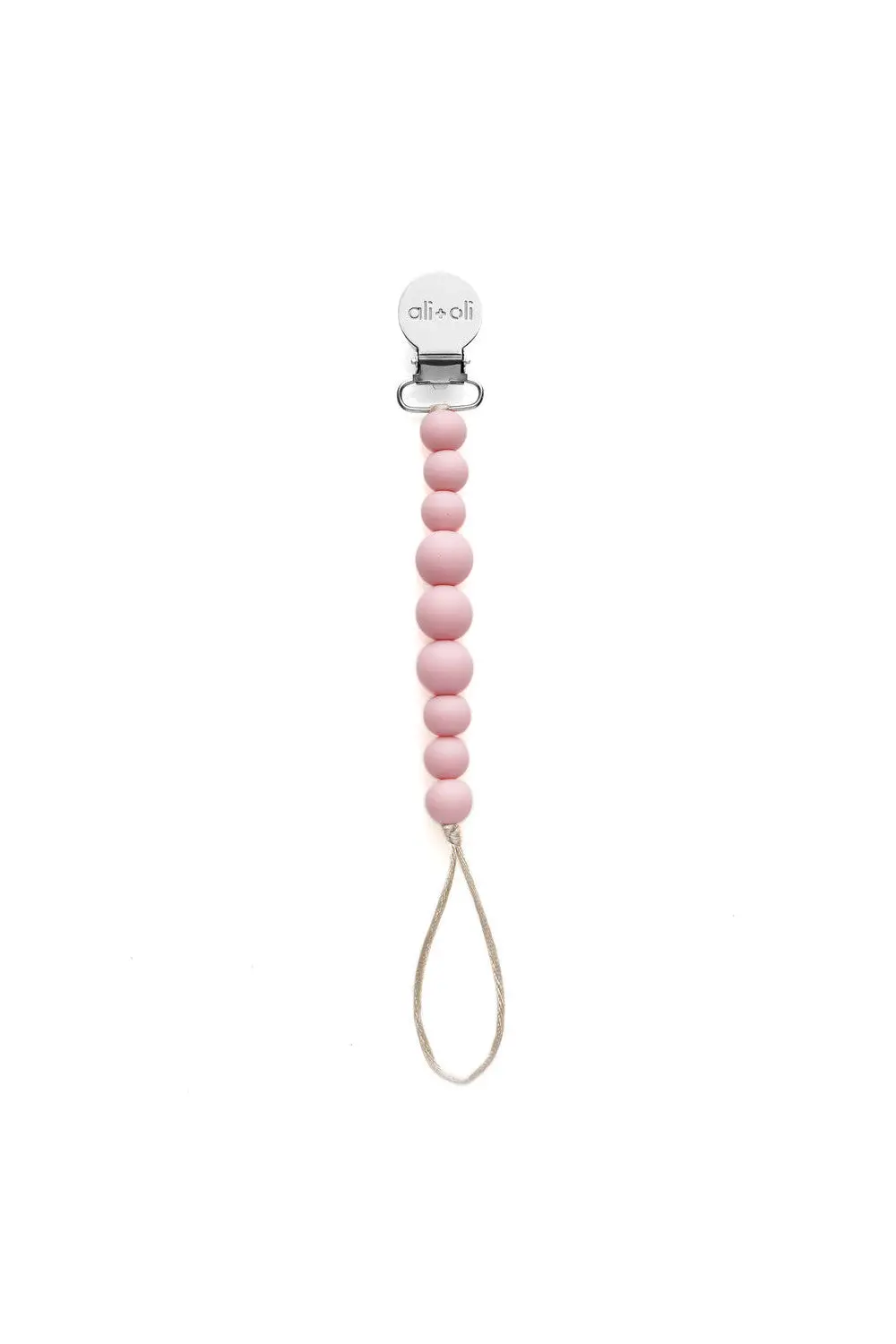 Ali + Oli Pacifier Clip In Pink 1