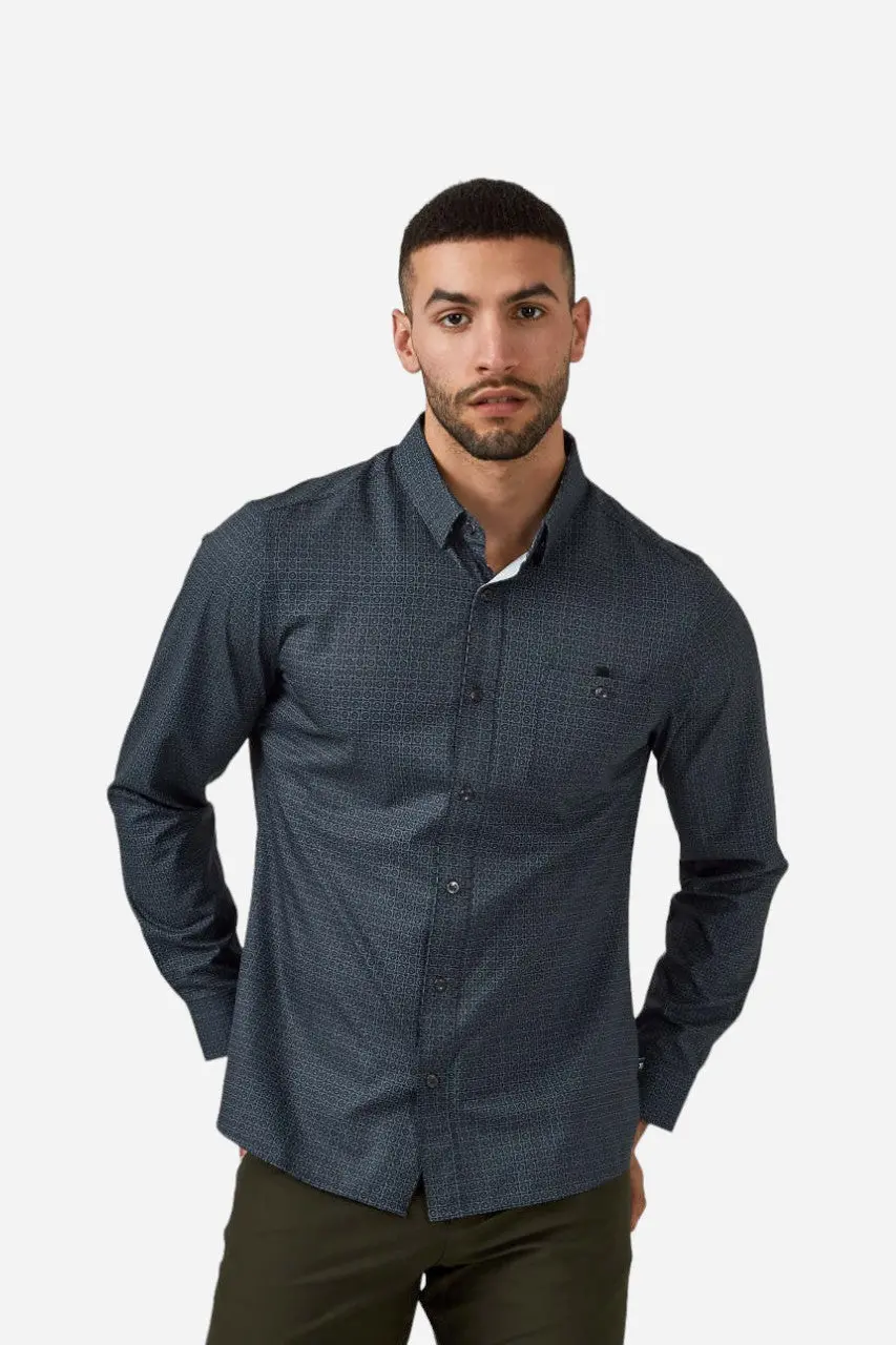 7 Diamonds Pacos Long Sleeve Shirt In Black 1