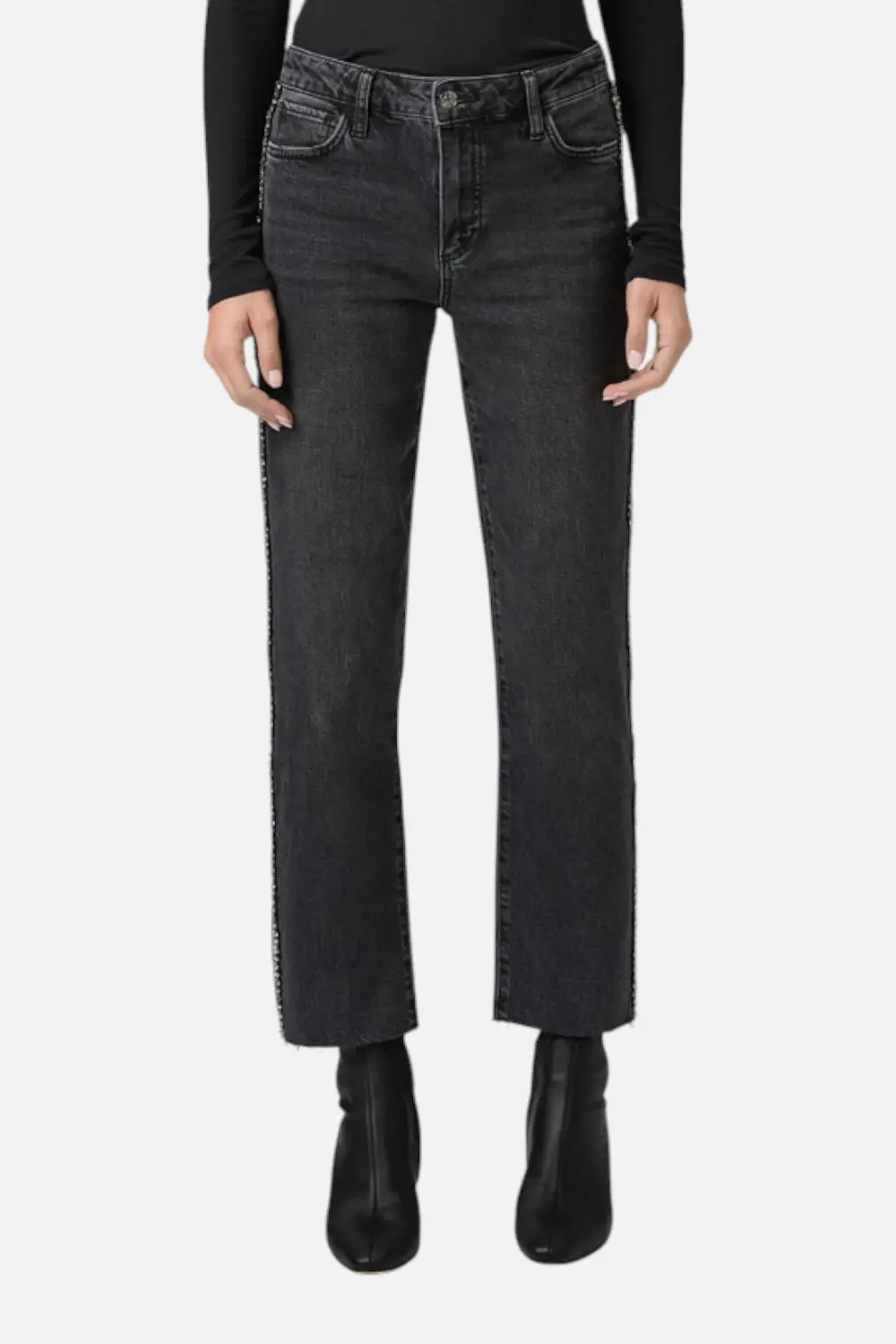 Paige Mason Ankle Jean In Glitz Black Embellished 1