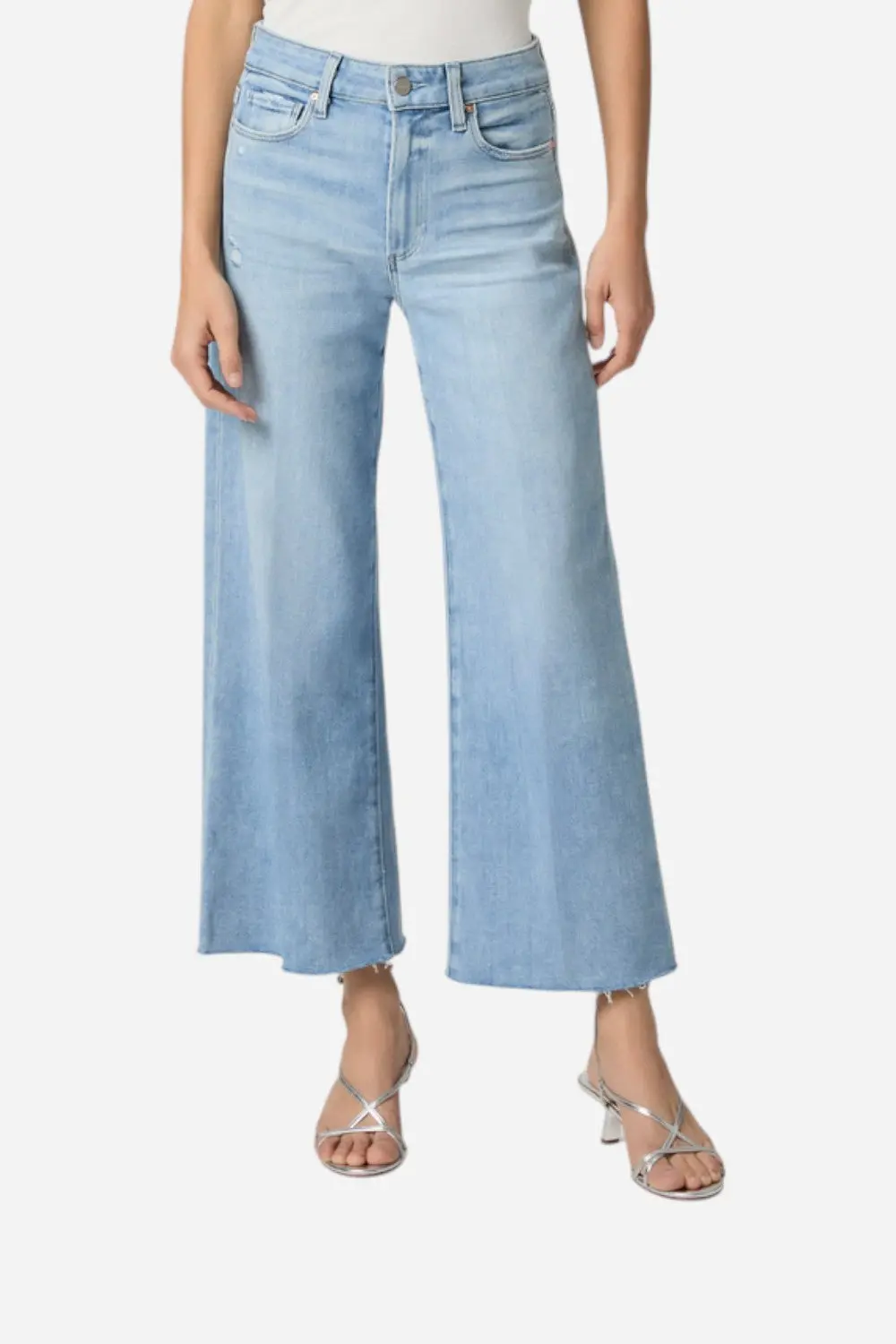 Paige Anessa Wide Leg Jean In Tune Distressed 1