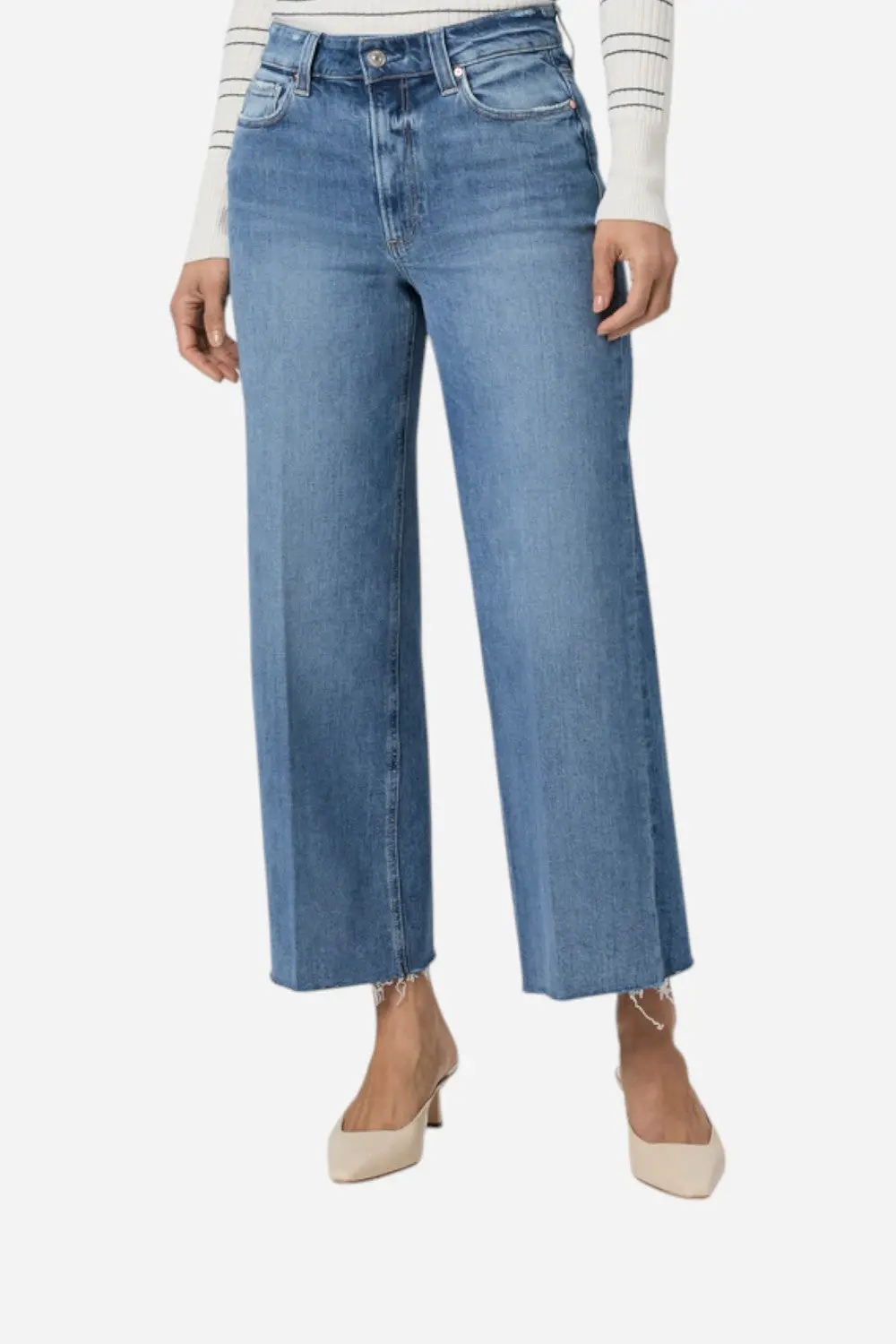Paige Anessa Wide Leg Jean In Poet 1