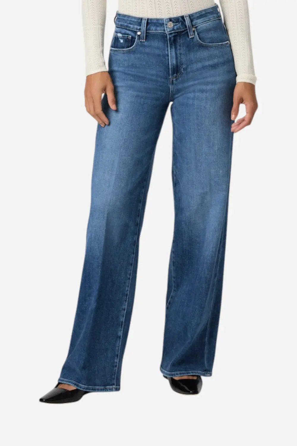 Paige Tatum 32" Wide Leg Jean In Bookshelf 1