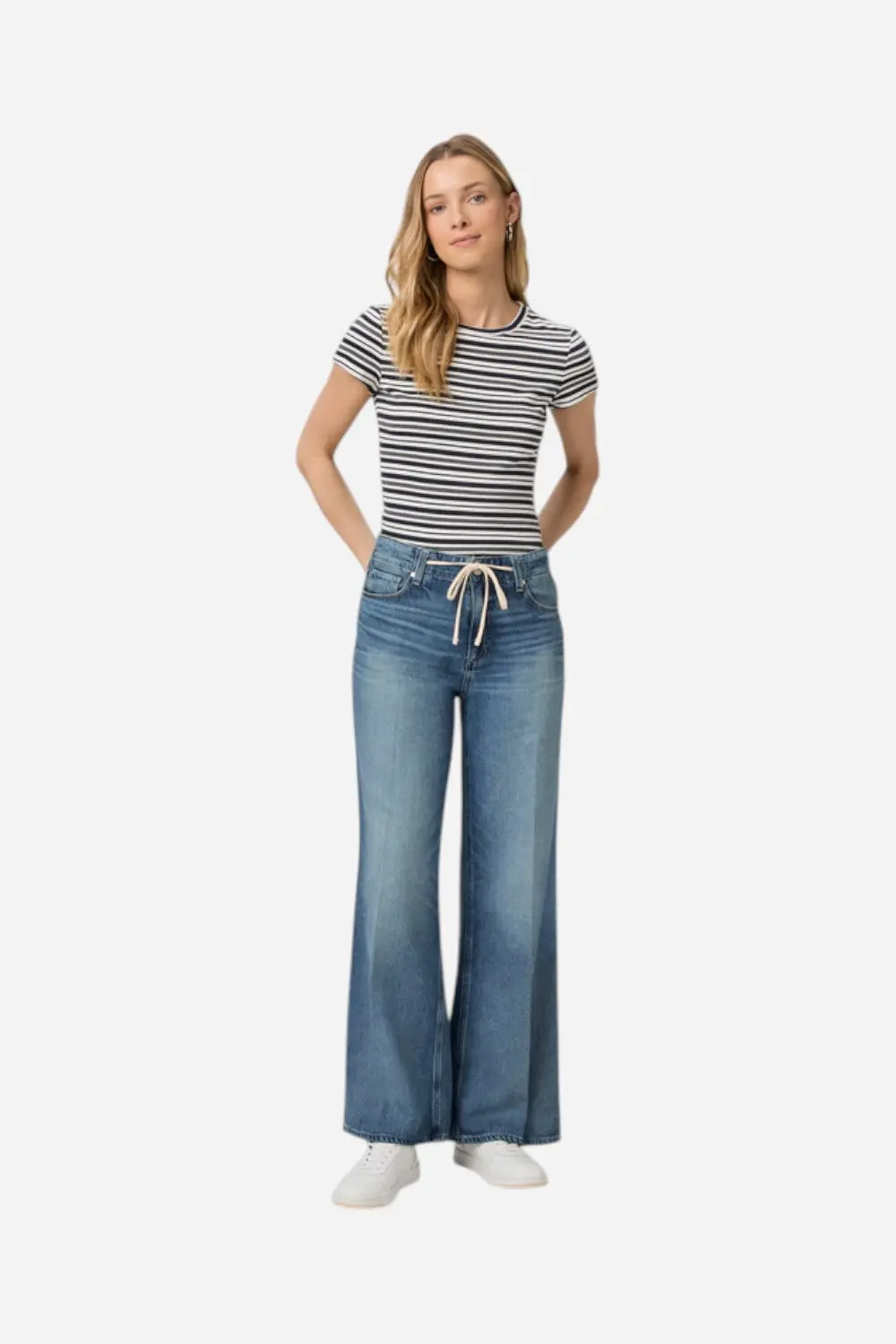 Paige Zoey 31" Wide Leg Jean In Jazz Club 6