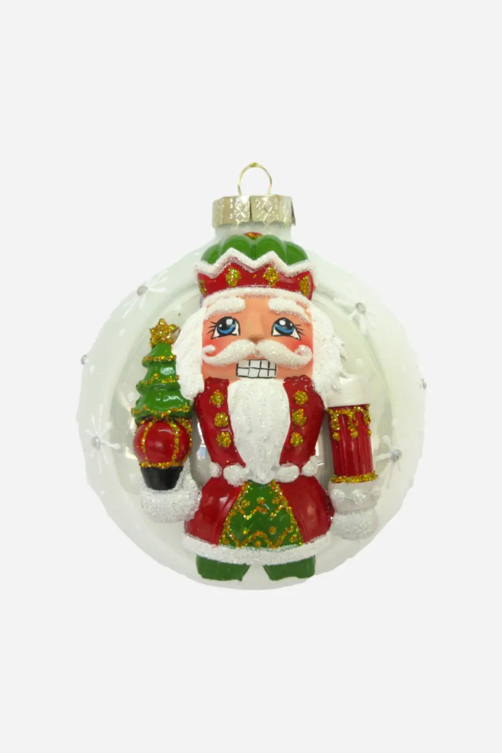 Painted Nutcracker Ornament 5" 1
