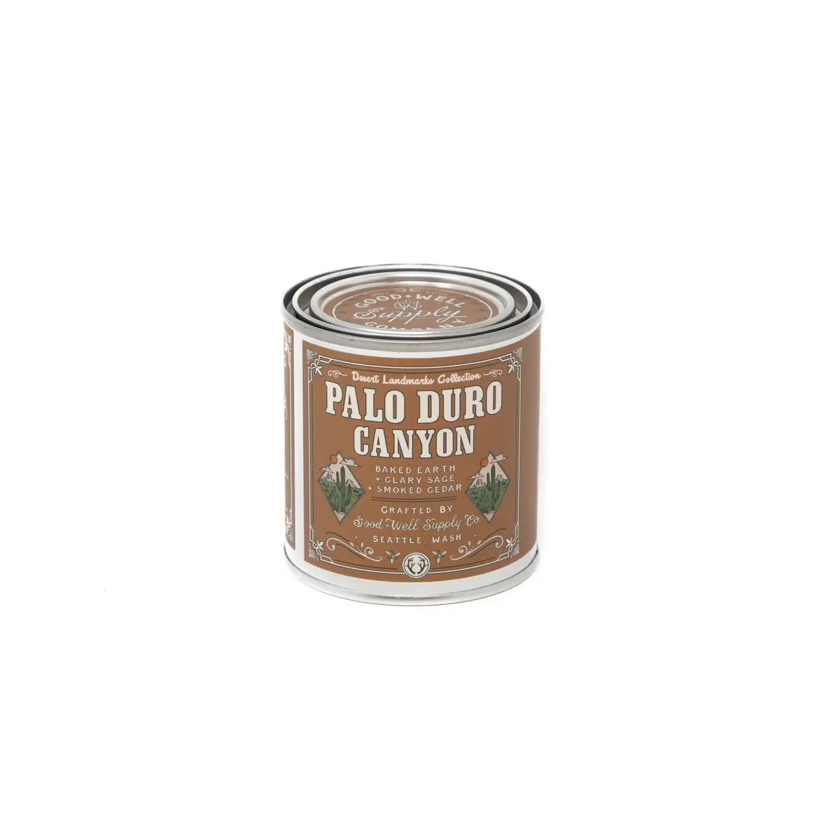 Palo Duro Canyon Desert Landscapes Half Pint Candle 1