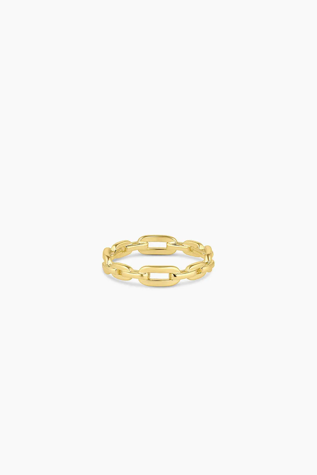 Gorjana Parker Link Ring In Gold - Size 8 1