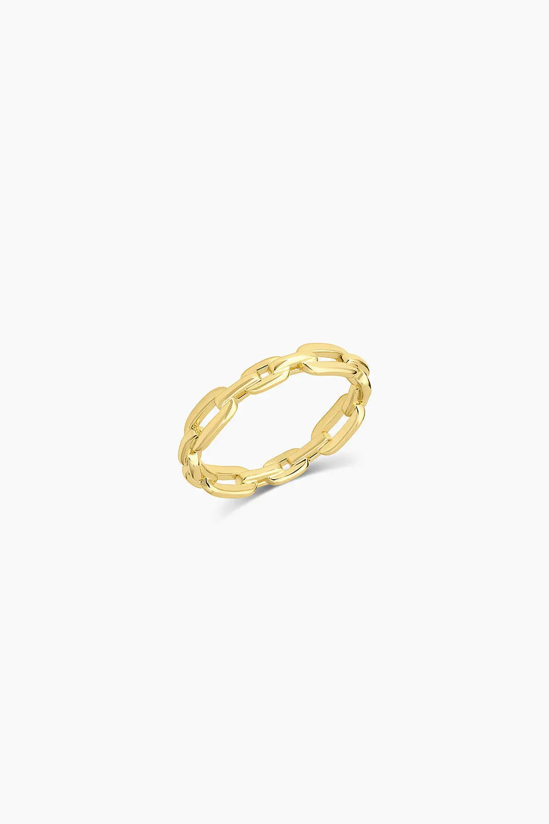 Gorjana Parker Link Ring In Gold - Size 8 2