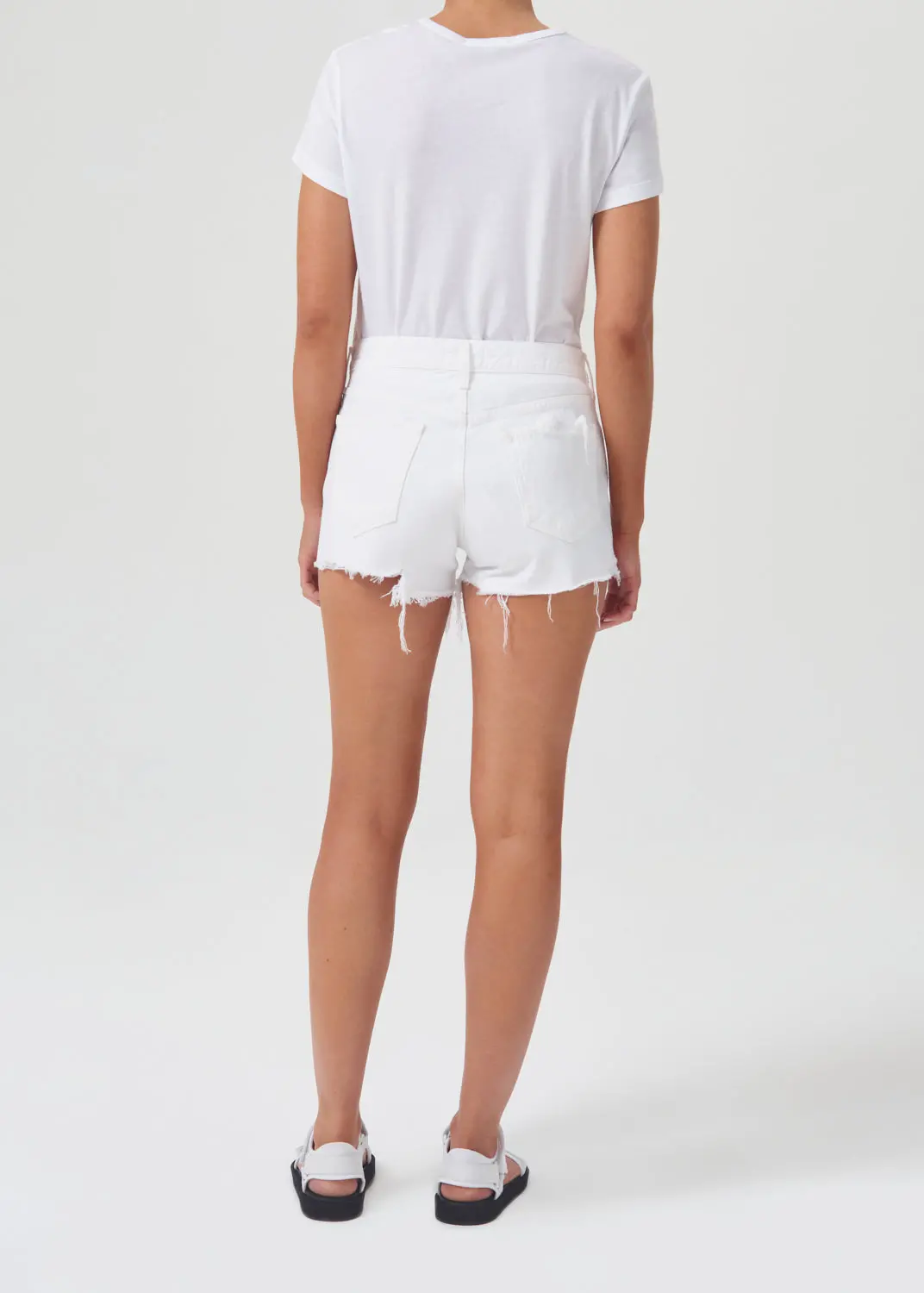 Agolde Parker Vintage Cut Off Short In Dough 2