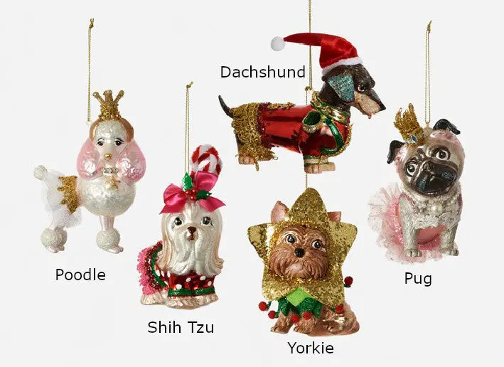 Party Dog Ornament, Poodle 2