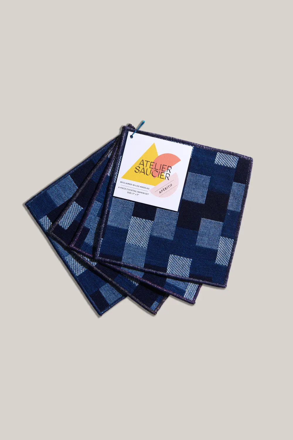Patchwork Cocktail Napkin, Set Of 4 2
