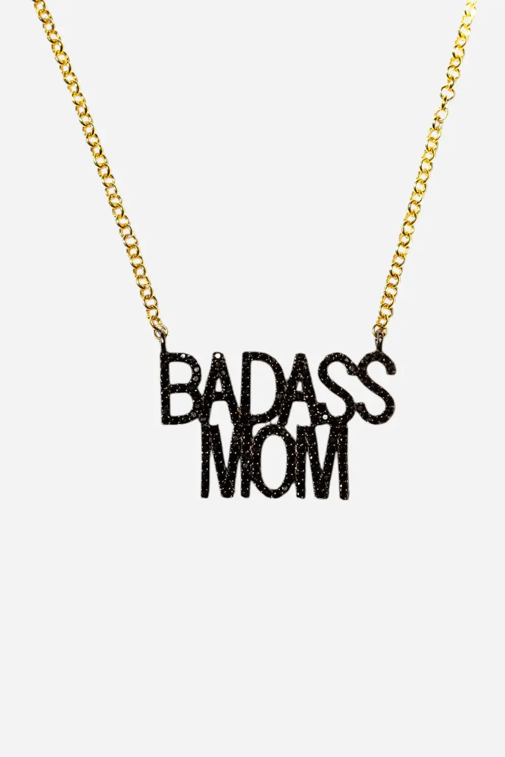 Paula Rosen Badass Mom Pendant Necklace In Spinel 1