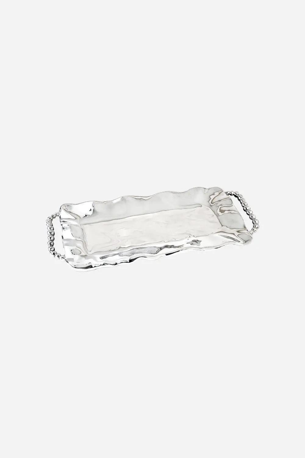 Beatriz Ball Pearl Perla Long Rectangular Tray With Handles 1
