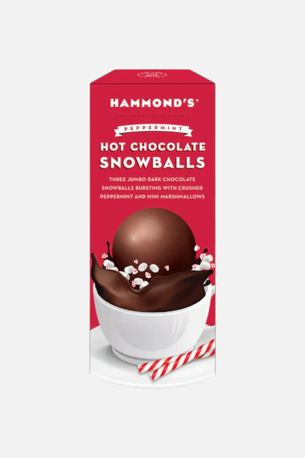 Hammond Candies Peppermint Hot Chocolate Snowballs 1