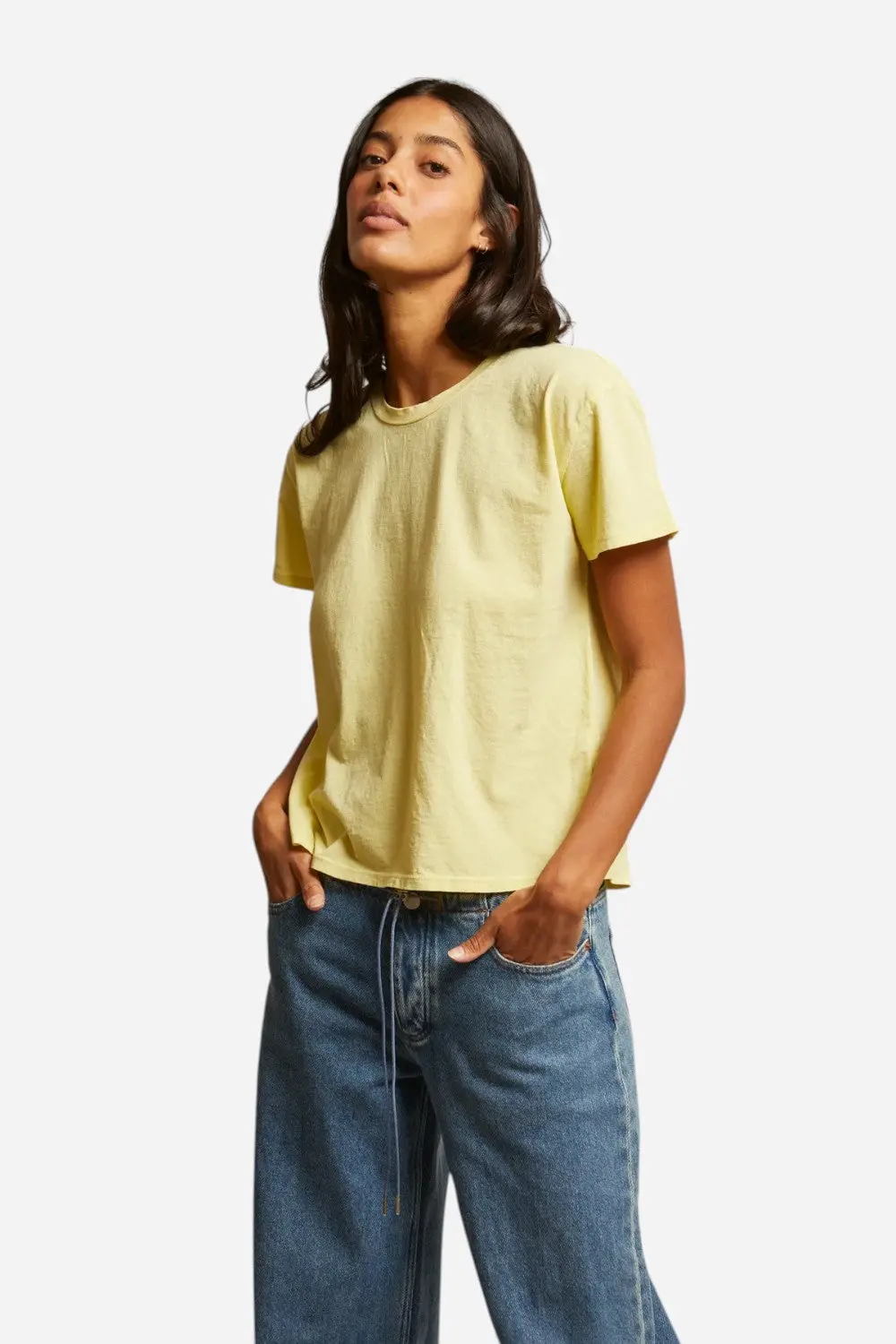 Perfect White Tee Harley In Banana 1