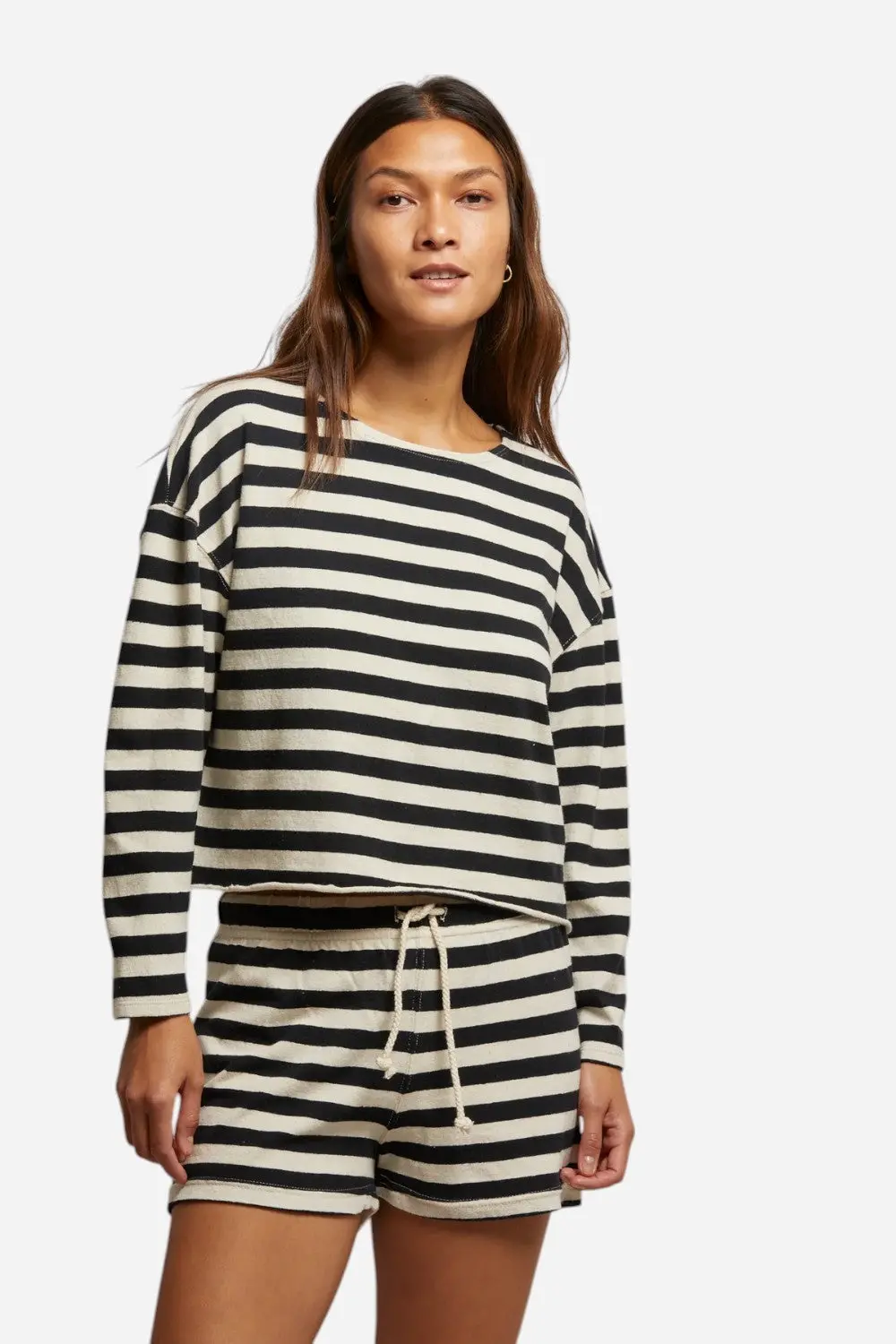 Perfect White Tee Jesse In Black Natural Stripe 2