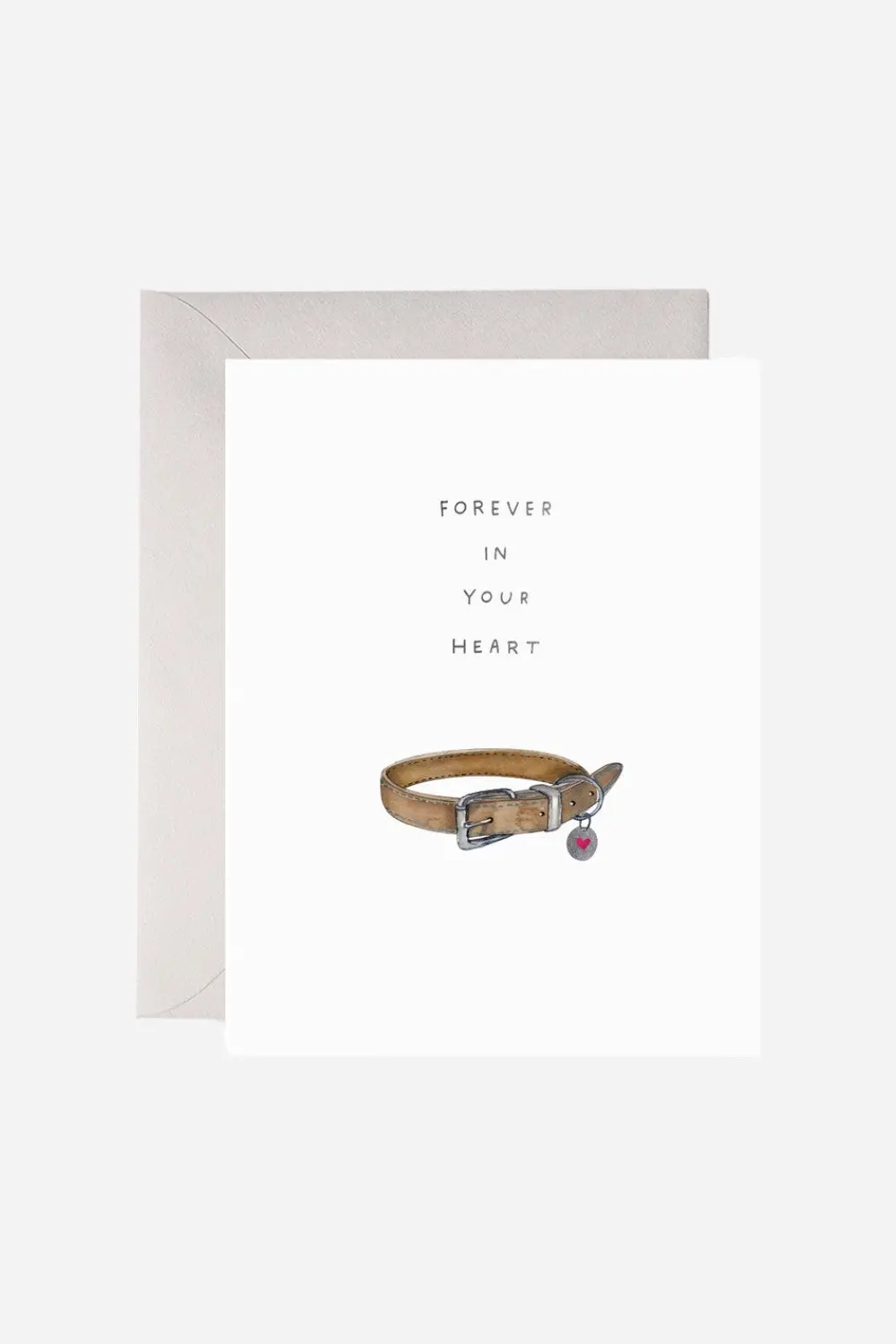 Pet Collar | Dog Sympathy Condolence Greeting Card 1