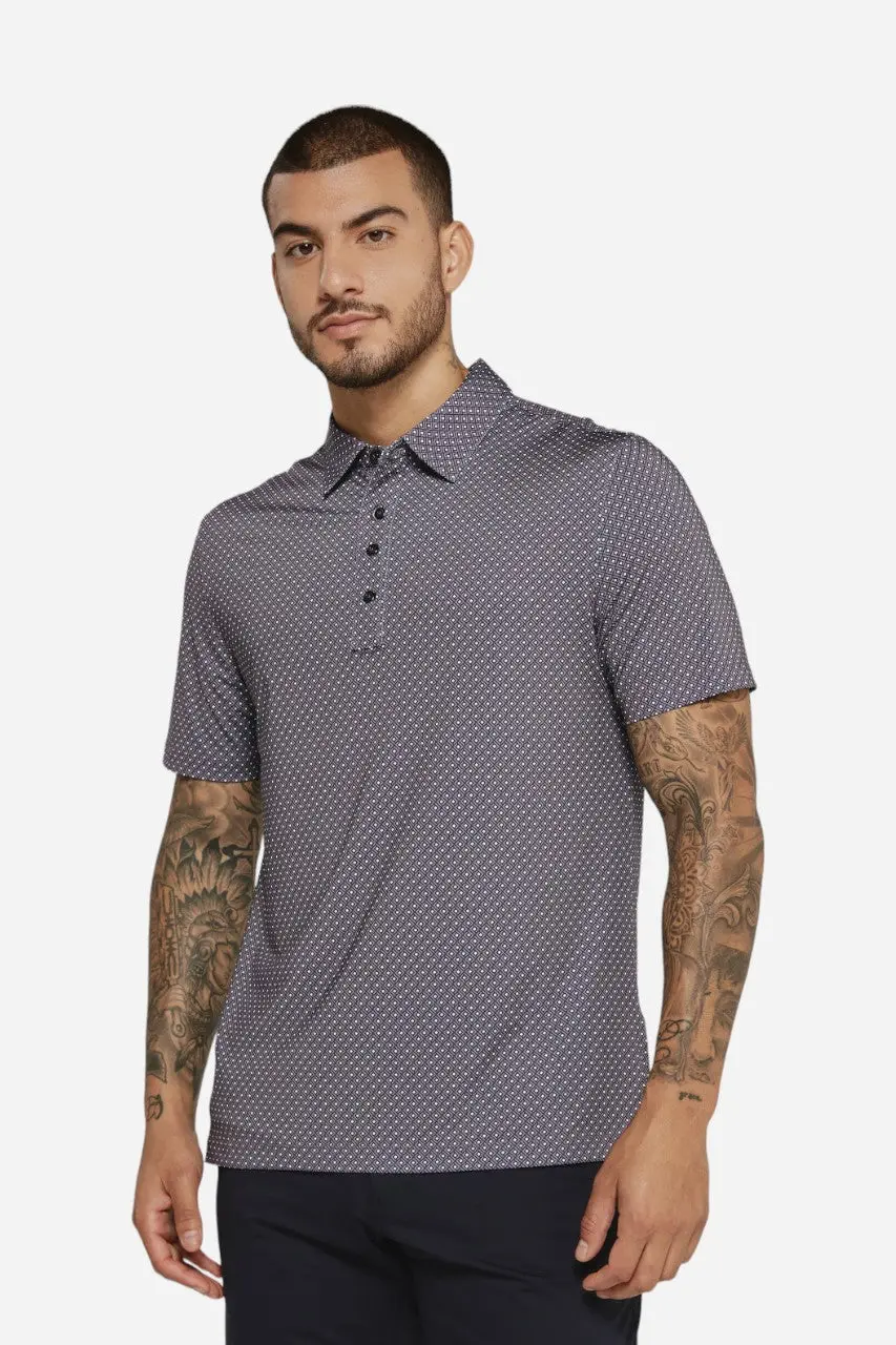 7 Diamonds Pierson Short Sleeve Polo Dusty Mauve 1