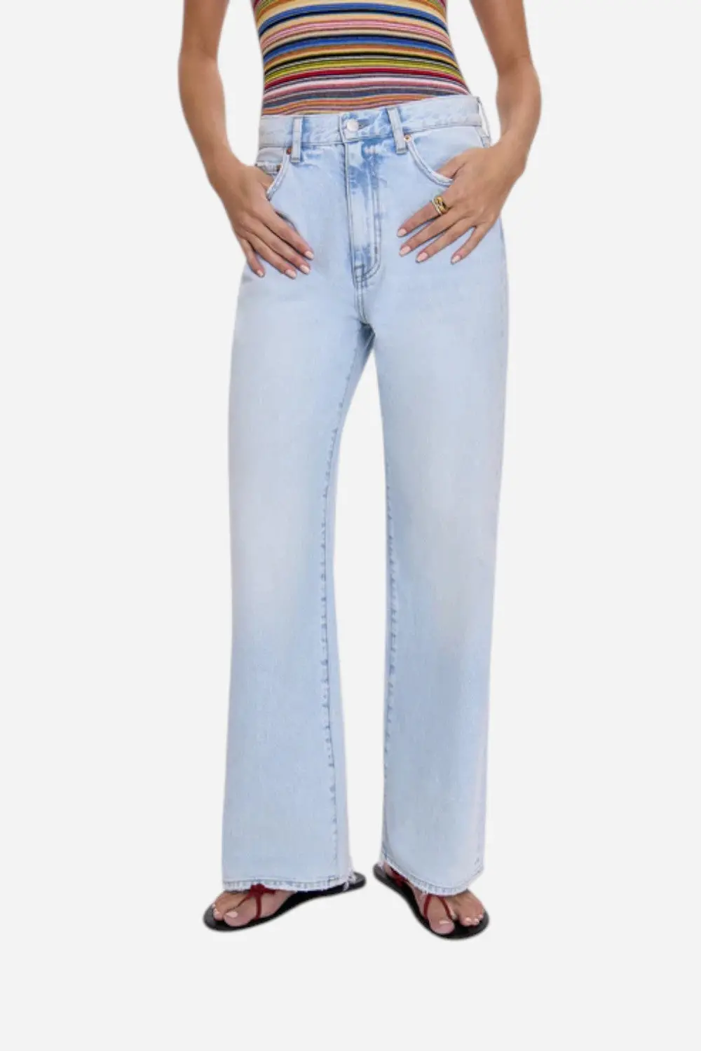 Pistola Hendrix High Rise Baggy Jean- Waterfall 1