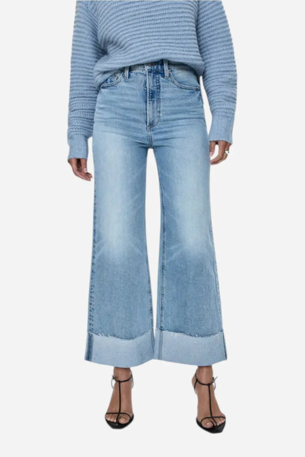 Pistola Lana High Rise Ultra Wide Jean - Snowcat 1