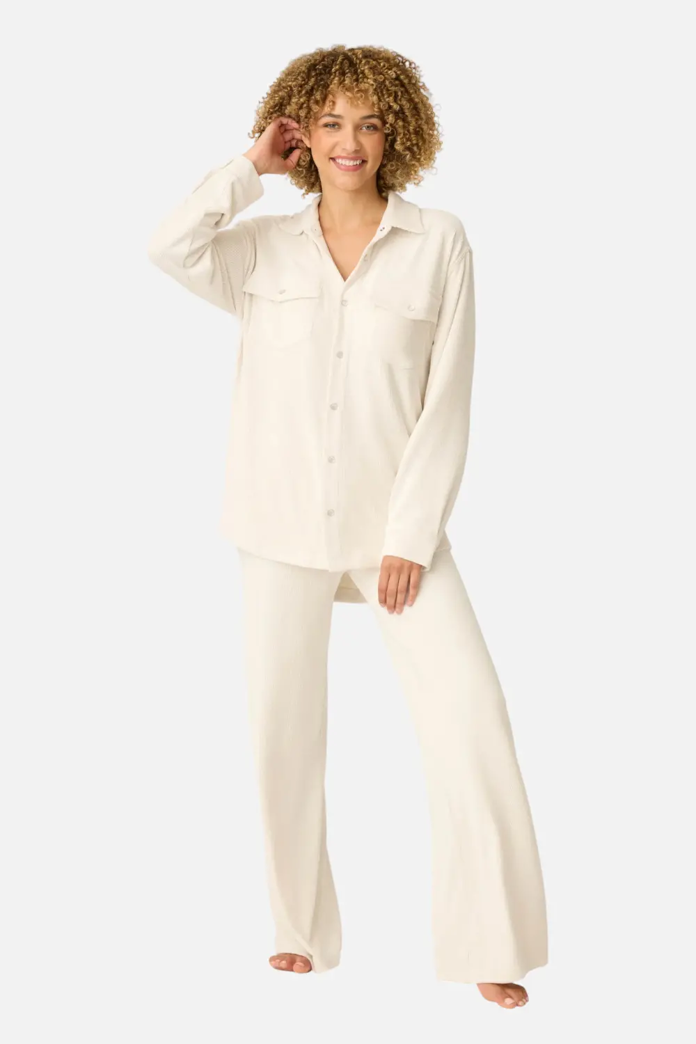 Pj Salvage Craving Corduroy Pant In Natural 1