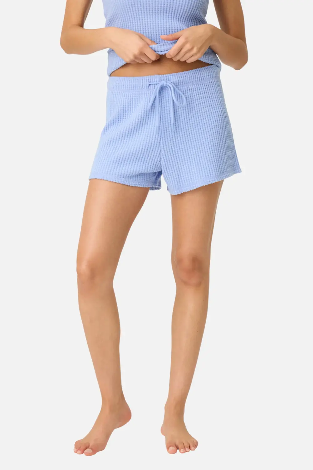 Pj Salvage Morning Waffles Short In Periwinkle 1