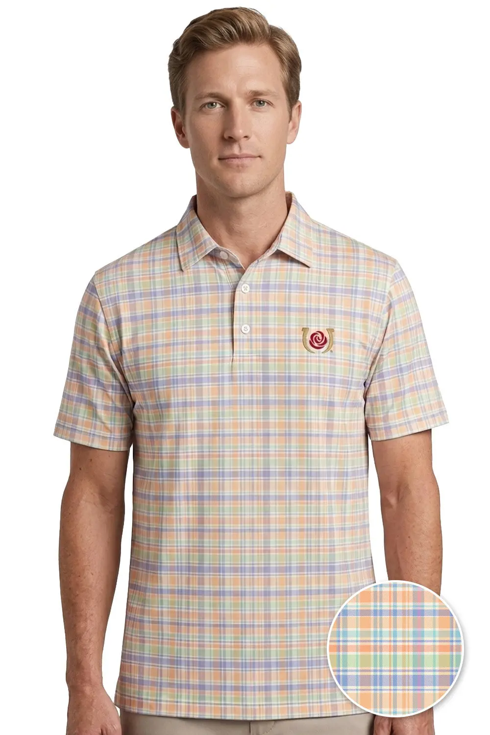 Kentucky Derby 152 Paddock Plaid Polo 1