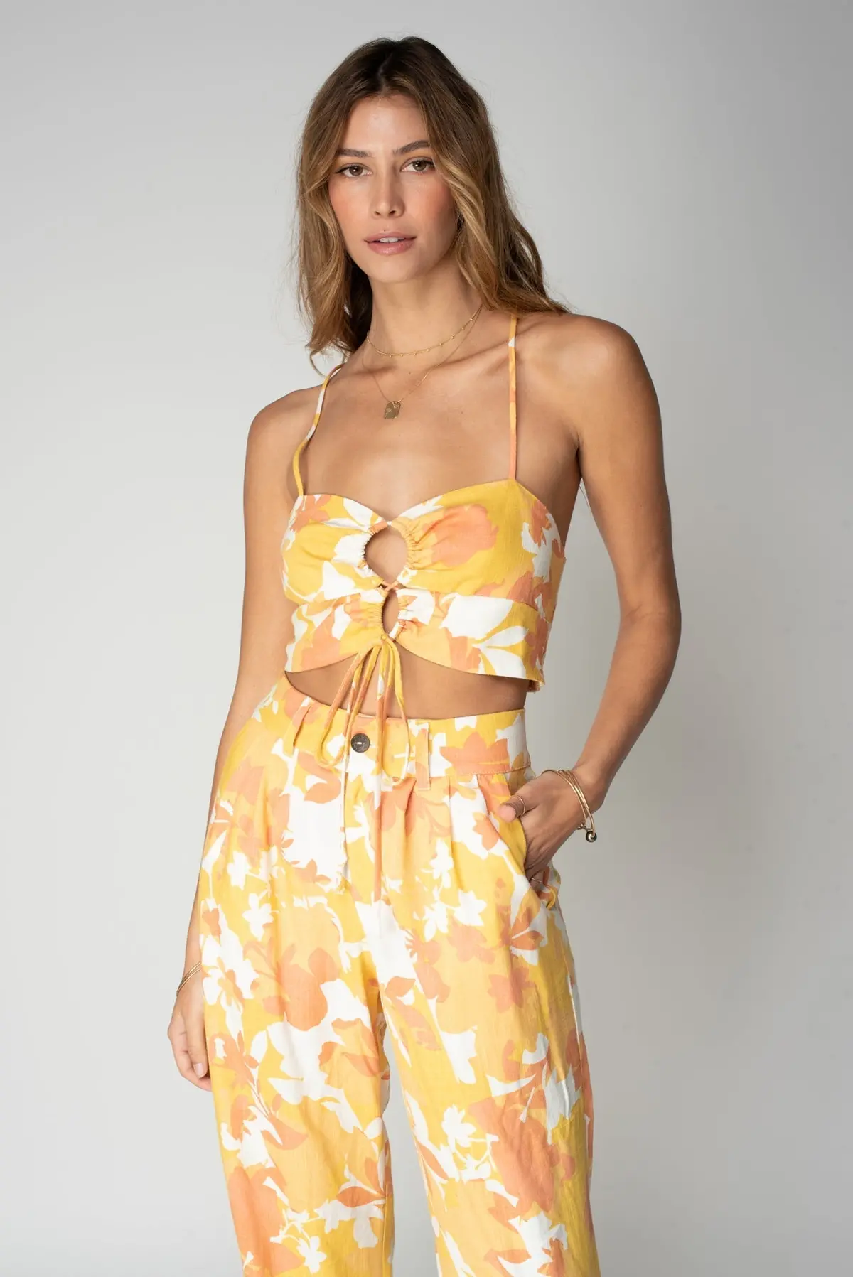 Pleated Pant In Vintage Floral 3