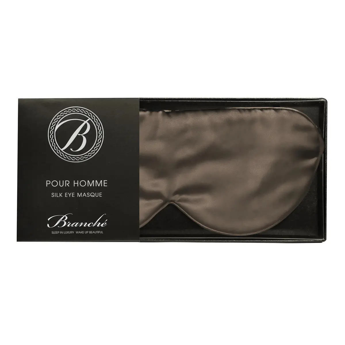 Branche Pour Homme Silk Eye Masque In Driftwood 1