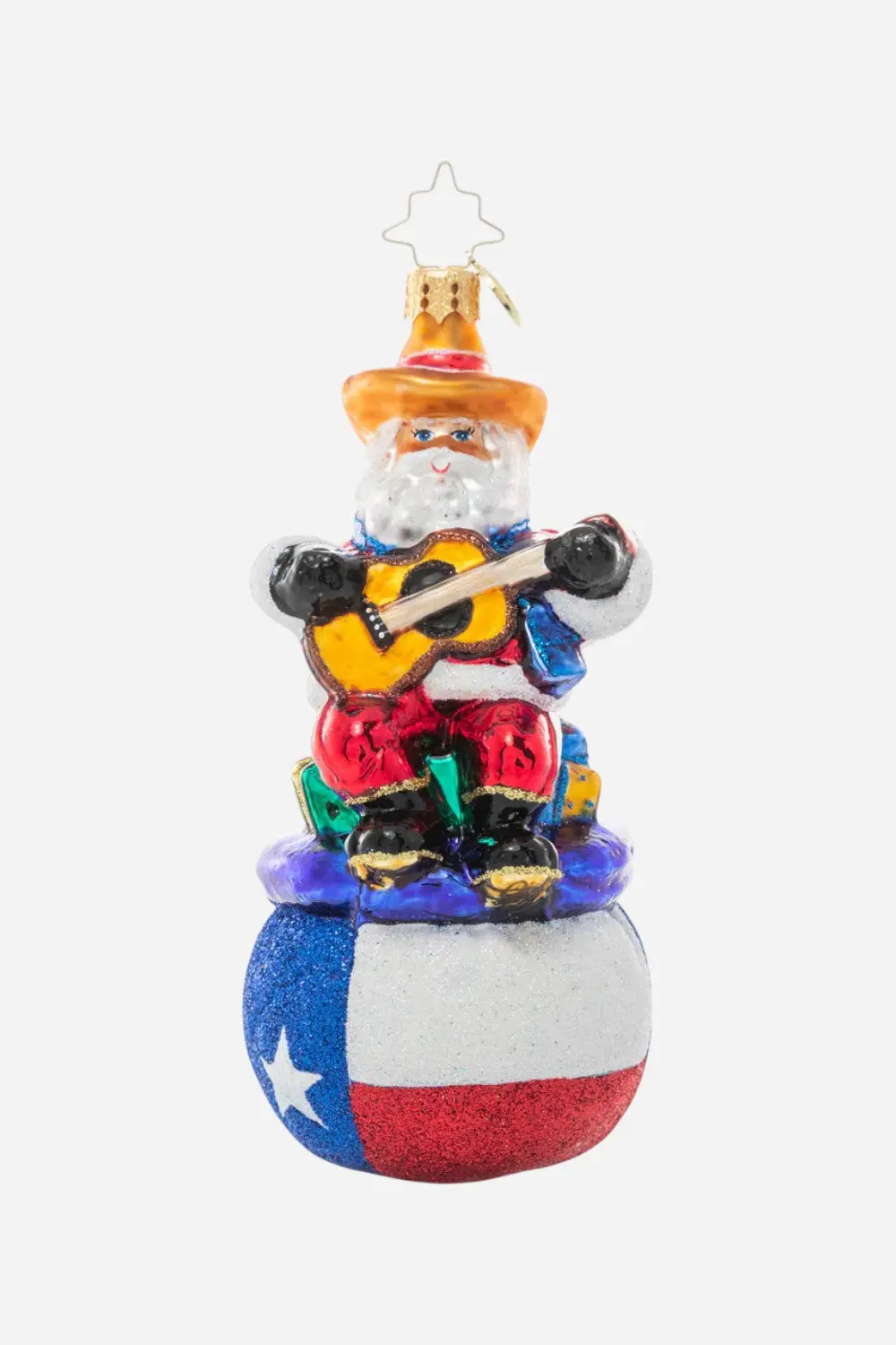 Christopher Radko Pride Of Texas Santa Ornament 1