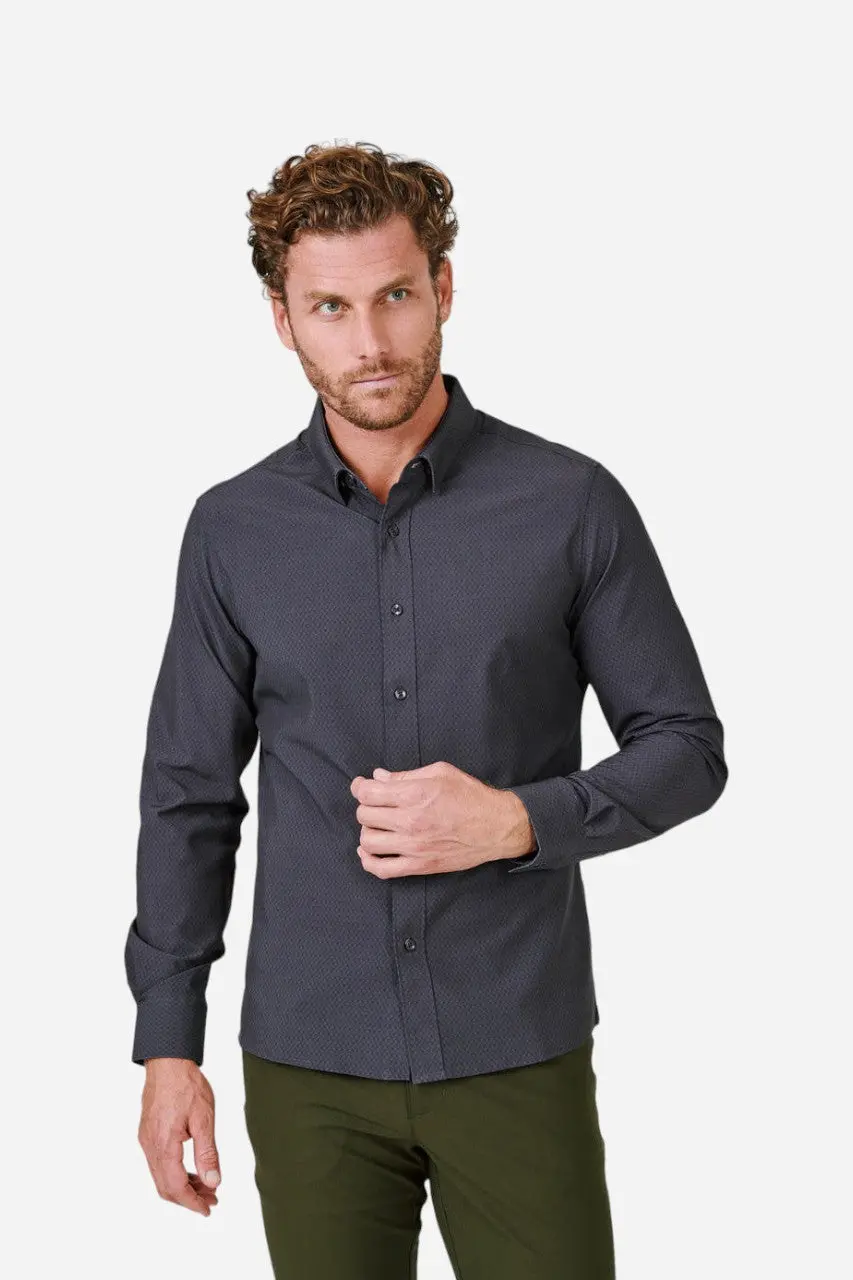7 Diamonds Prime Long Sleeve Shirt In Charcoal 1