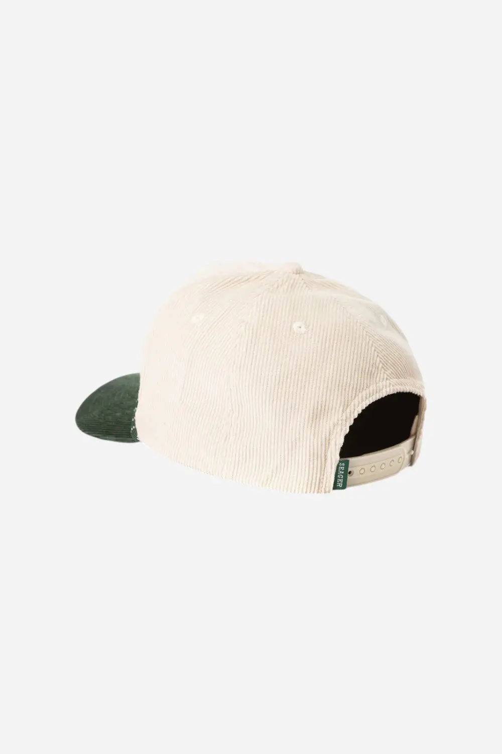 Seager Los Rios Corduroy Snapback Natural/Green 2