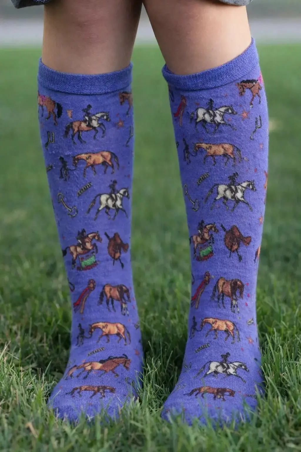 Little Blue Pony Socks (Kids) 2