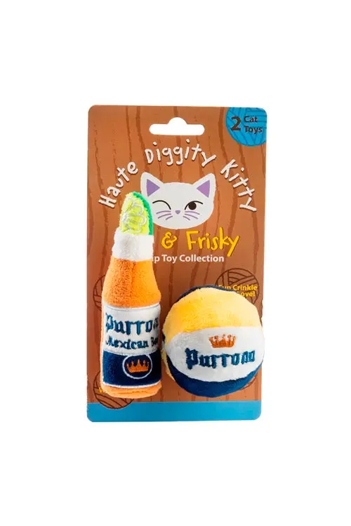 Haute Diggity Purrona (Bottle & Ball) Catnip Toy 1