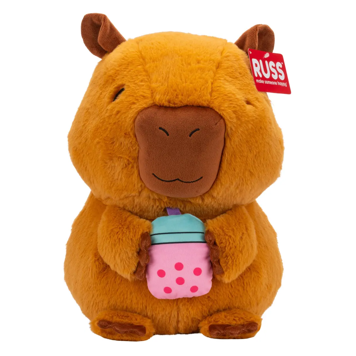 Russ 14-Inch Capybara With Boba Plush 1