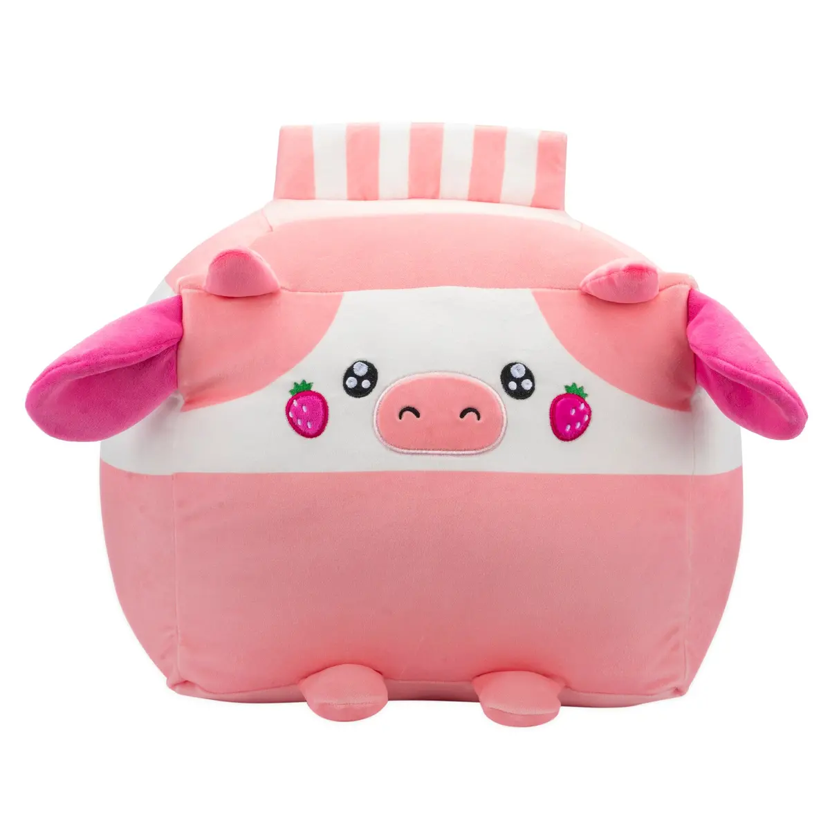 Russ 14-Inch Strawberry Milk Box Cow Plush 1