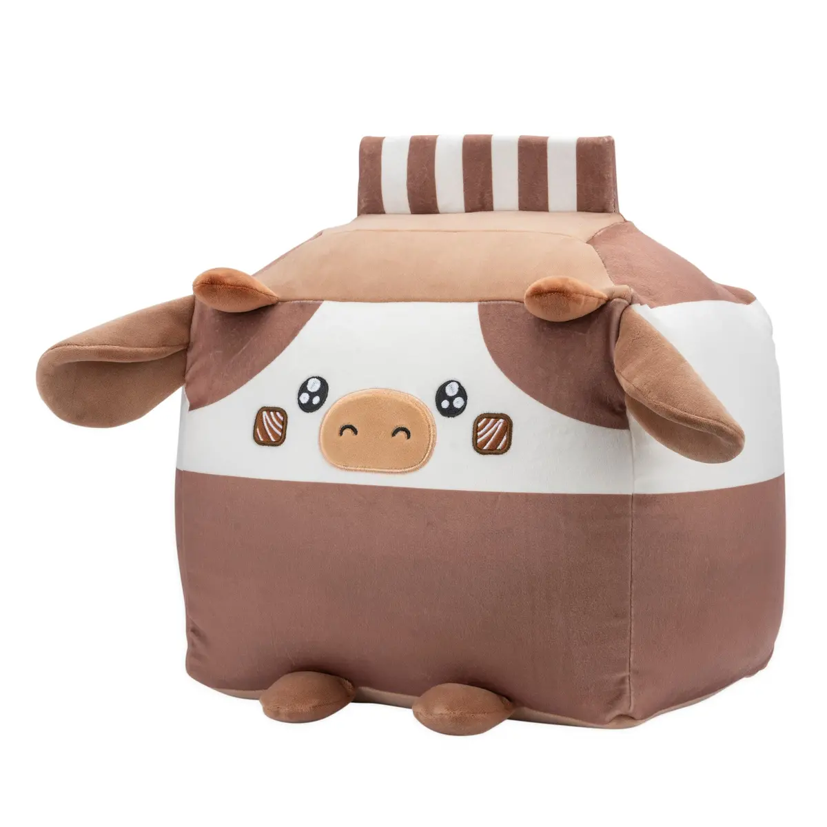 Russ 14-Inch Chocolate Milk Box Cow Plush 2