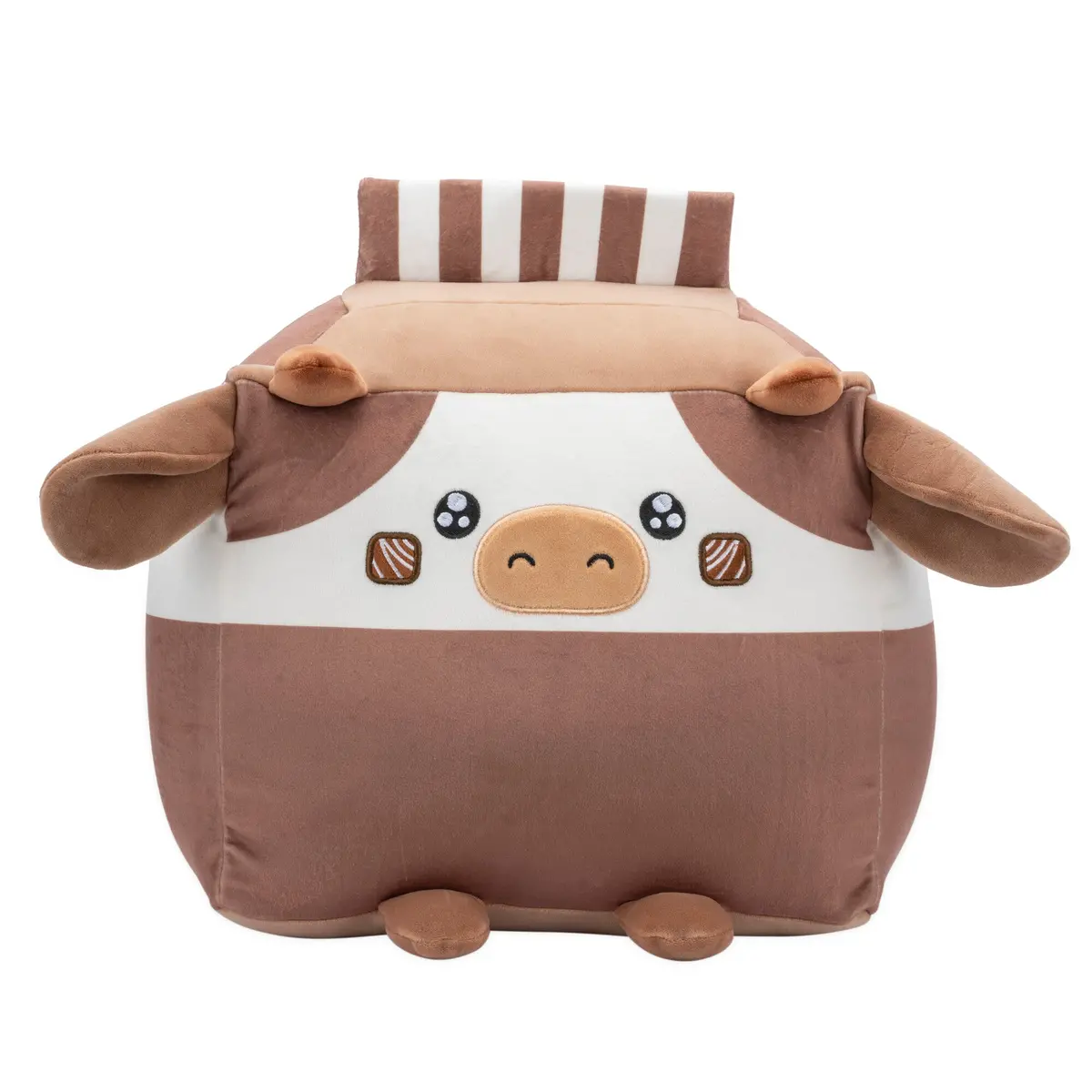 Russ 14-Inch Chocolate Milk Box Cow Plush 1