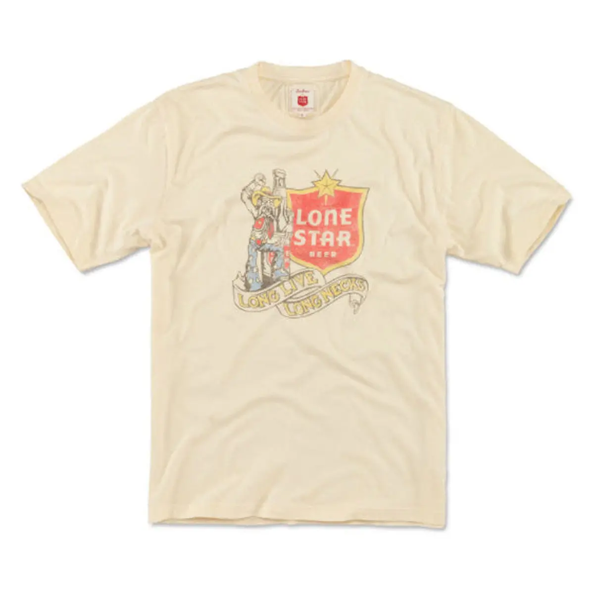 American Needle Lone Star Beer Vintage Fade Crew T-Shirt 1
