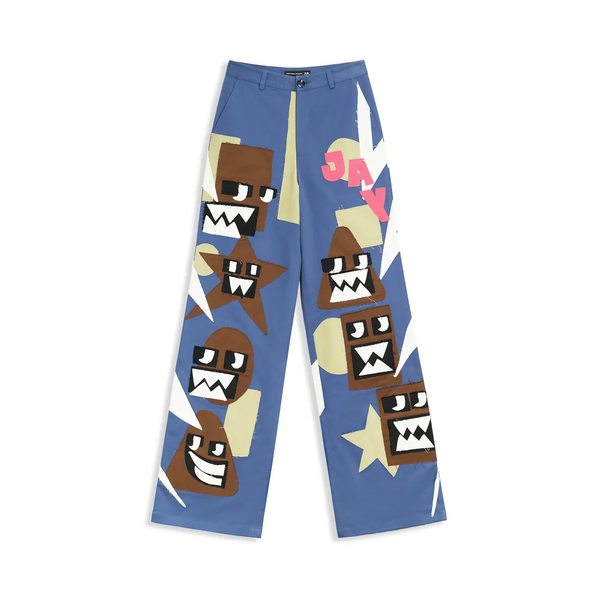 Robot Appliqué Pants In Blue One Of One 1
