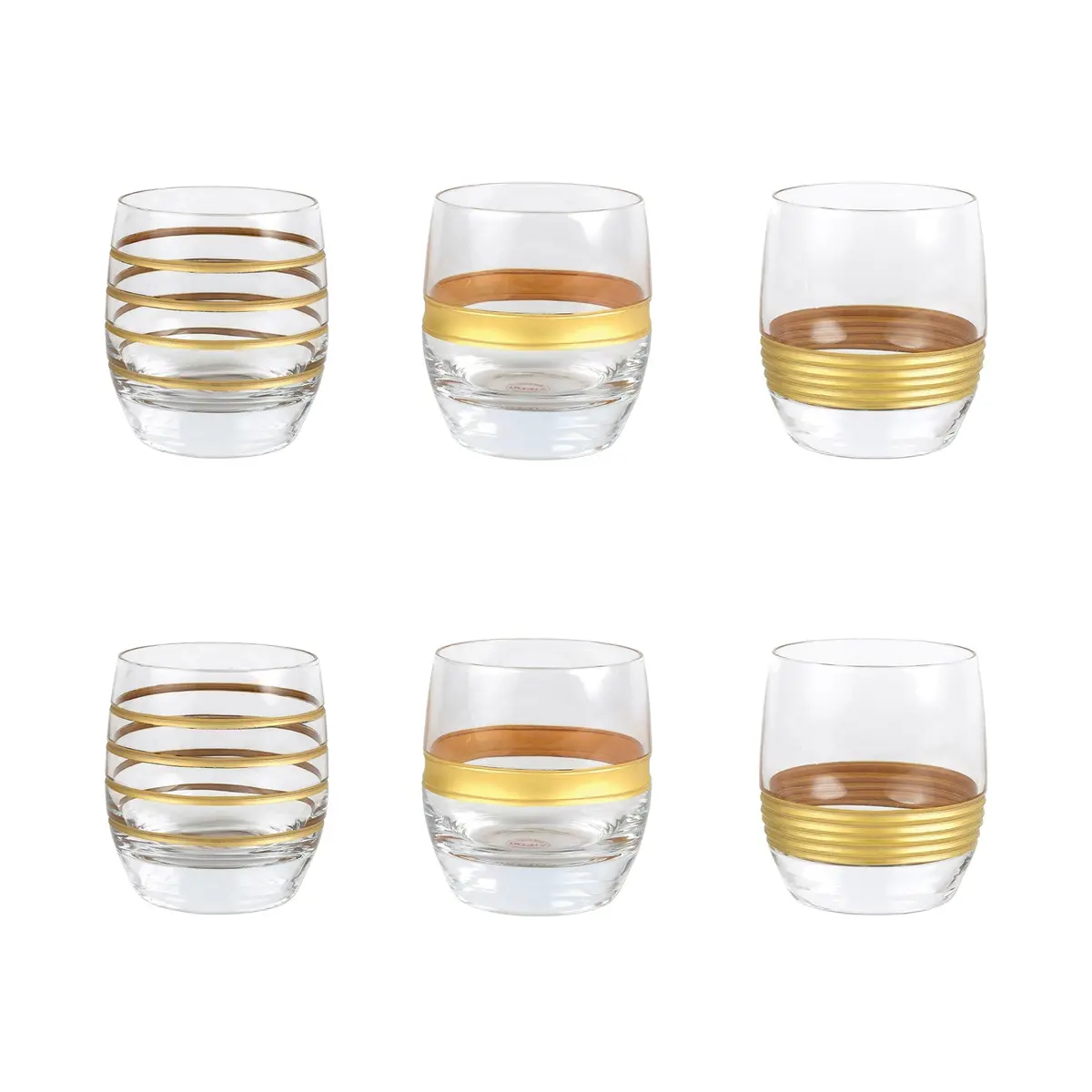 Vietri Raffaello Assorted Double Old Fashioned, Set Of 6 1