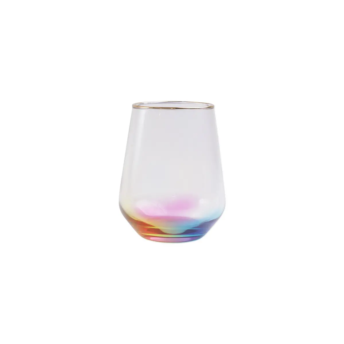 Vietri Rainbow Stemless Wine Glass 1