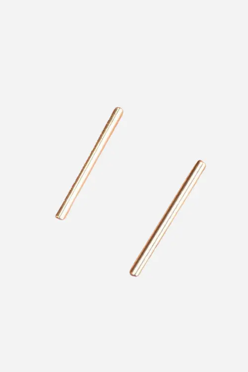 Farrah B Raise The Bar Ear Threaders In Gold 1