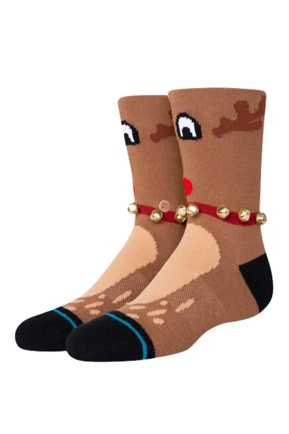 Stance Reiny Szn Youth Crew Socks In Brown 1
