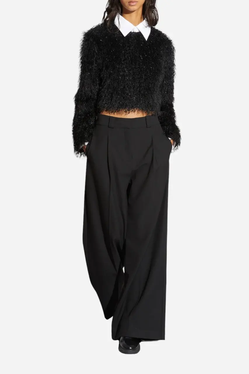 Saint Art Tiffany Mid-Waisted Wideleg Trouser Black 1