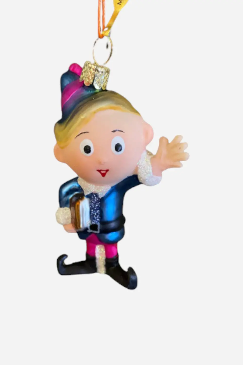 Retro Rudolph Elf Ornament 1