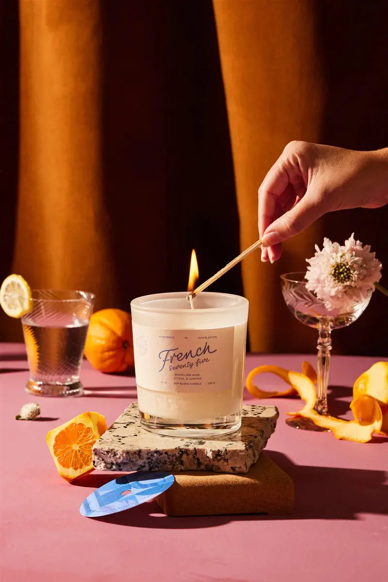 The French 75 Cocktail Candle 1