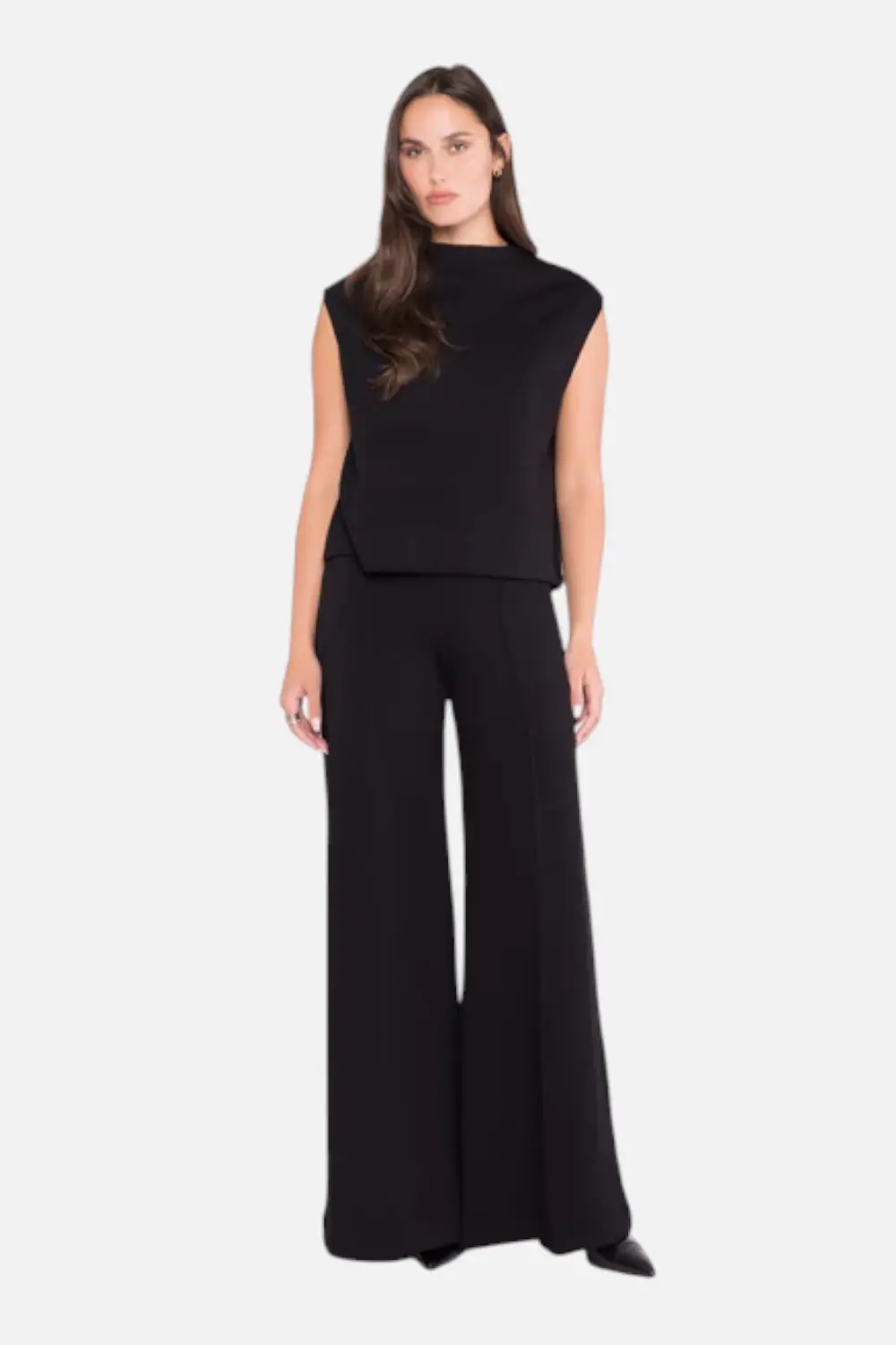 Ripley Rader Women's Scuba Wide Leg Pant In Black 1
